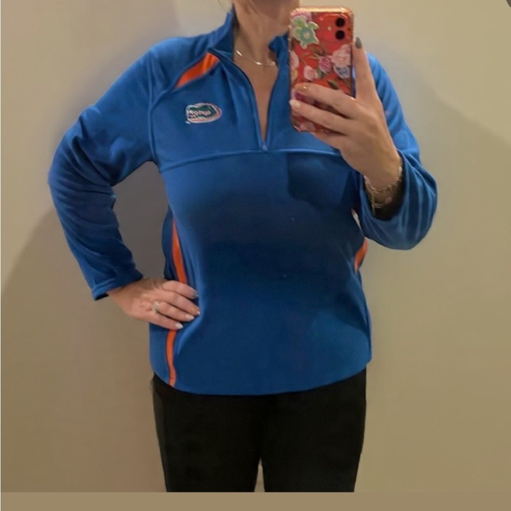 Florida Gators Nike fleece quarter zip kids size L 16 or fits like Ladies Medium